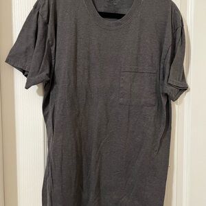 Athletic Works Men's Short-Sleeve Pocket T-Shirt - Charcoal Gray